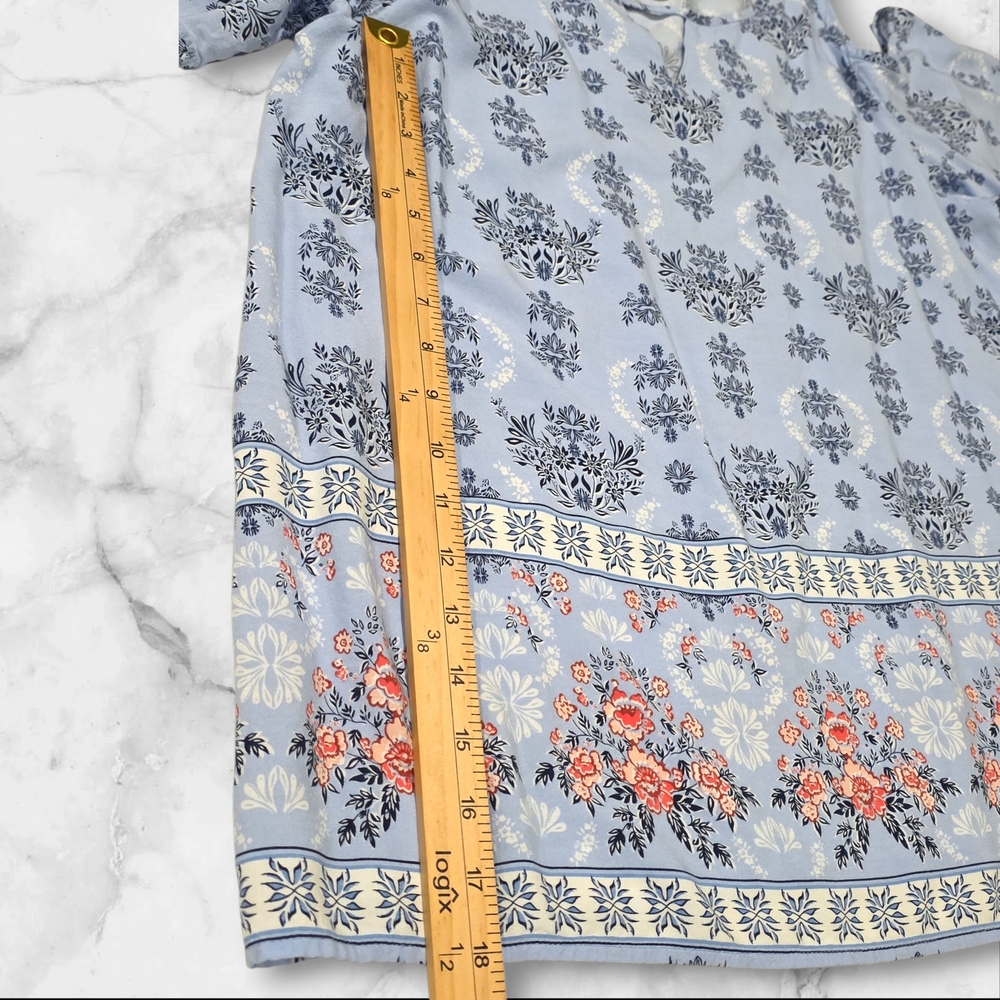St. Johns Bay Floral Woman's Blouse Shirt Top Size Large (L) C92 - Picture 6 of 9